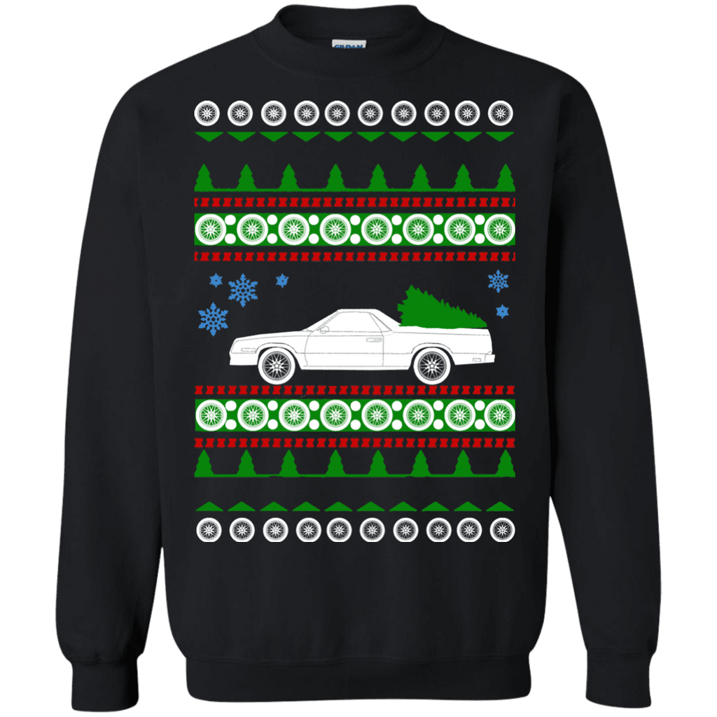 Chevy El Camino ugly christmas sweater sweatshirt 1986