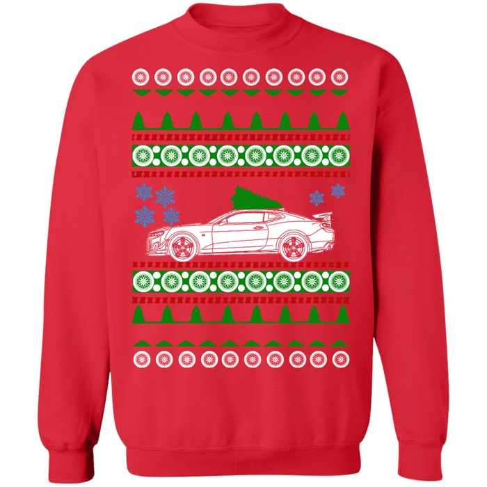 Camaro Hot Rod ZL1 1LE ugly christmas sweater sweatshirt