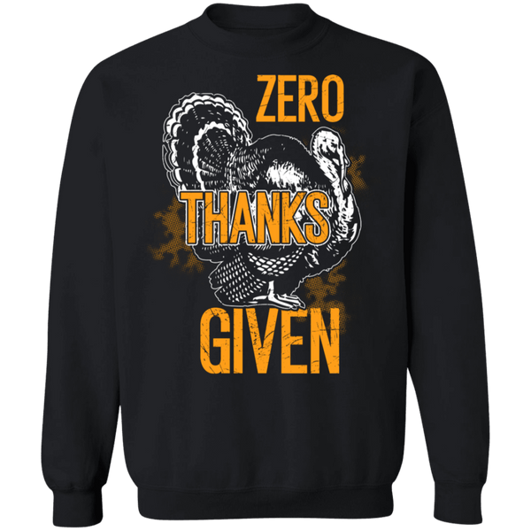 Zero Thanks Given Ugly thanksgiving turkey sweater