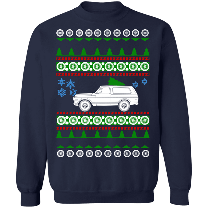 American car 1971 GMC Jimmy Ugly Christmas Sweater sweatshirt