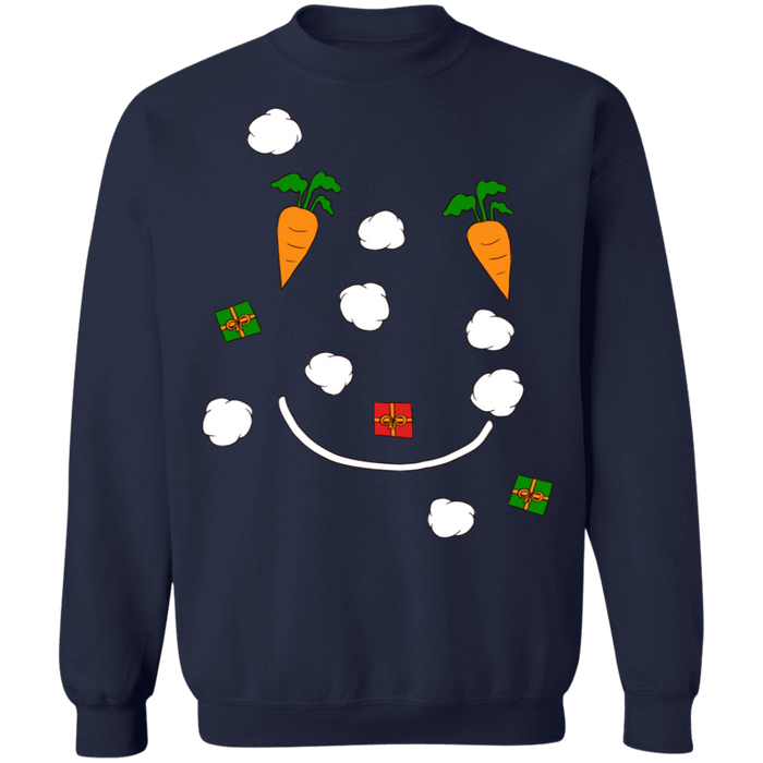 Snowman Face Ugly Christmas Sweater sweatshirt