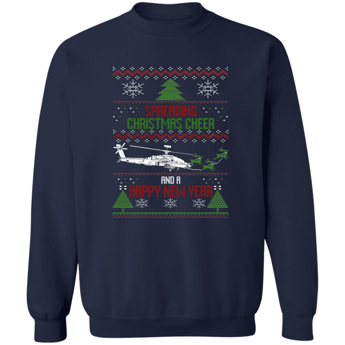 Apache Spreading Christmas Cheer Ugly Christmas Sweater Sweatshirt