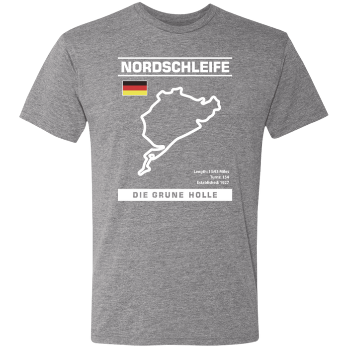 Nordschleife Die Grune Holle Track Outline Series Tri-blend T-shirt