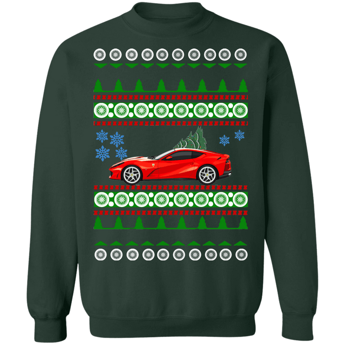 Exotic car 812 Superfast Ferrari Ugly Christmas sweater