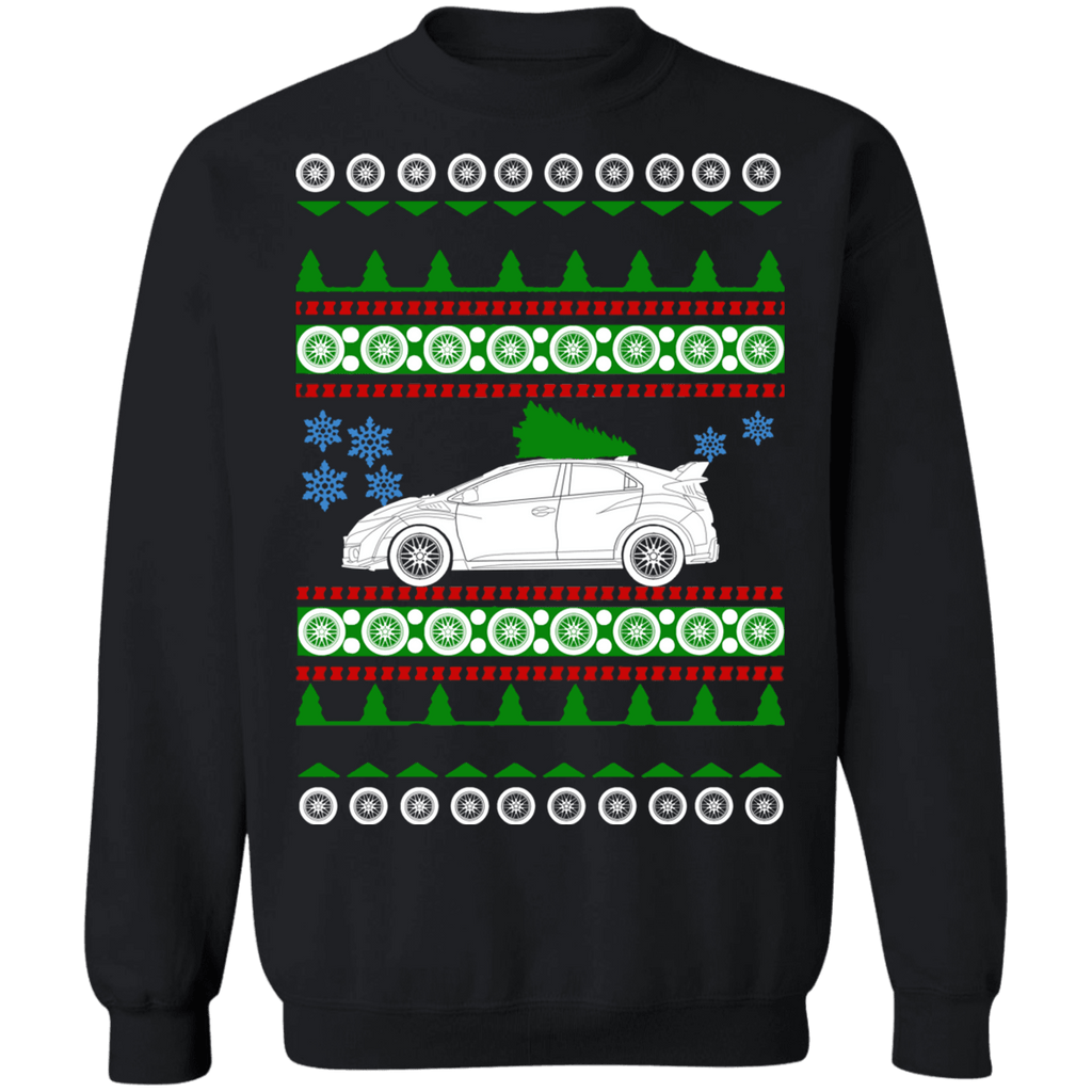 hatchback like 2018 Civic Type R ugly christmas sweater sweatshirt