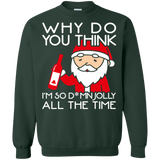 Jolly St Nick Beer Drinking Santa Ugly Christmas Sweater sweatshirt