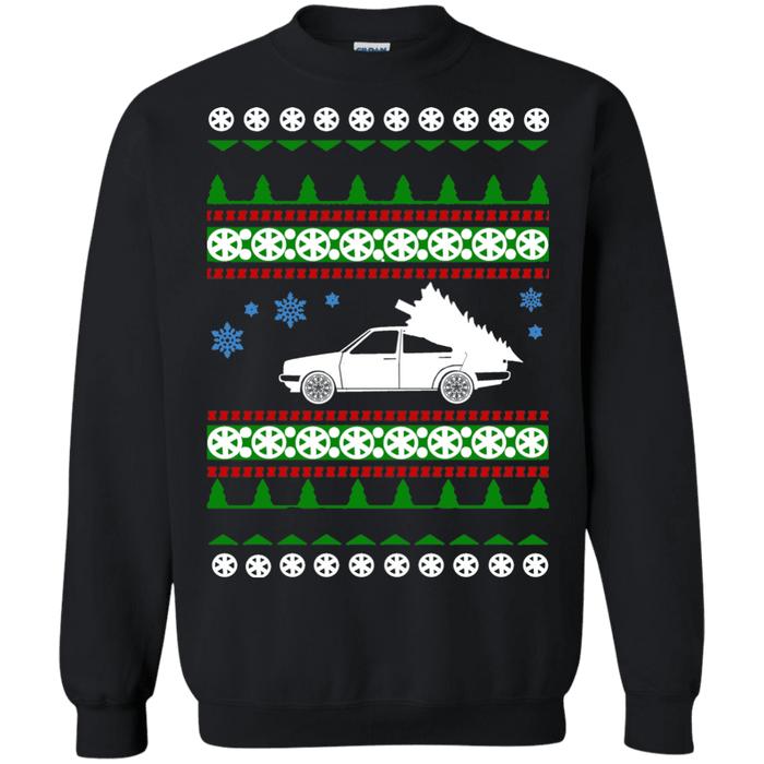 car like a mk2 jetta ugly christmas sweater sweatshirt