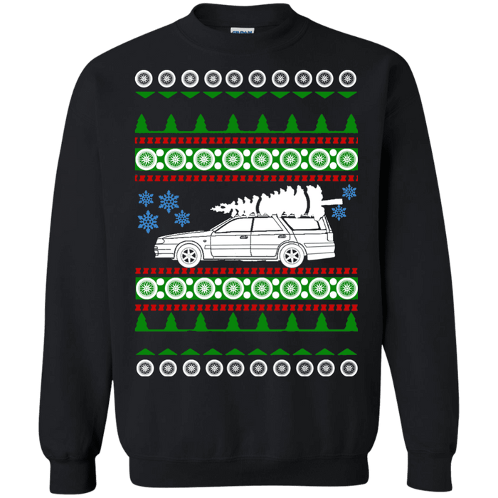 Nissan Stagea R34 White Tree ugly christmas sweater sweatshirt