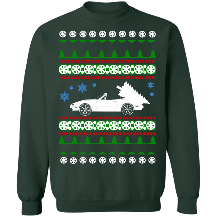 Mazda NA Miata Ugly Christmas Sweater Eunos Sweatshirt sweatshirt