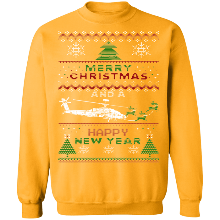 Apache Helicopter Ugly christmas sweater Sweatshirt