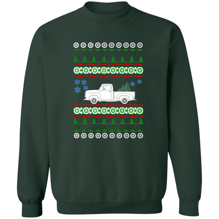 1957 Ford F100 Ugly Christmas Sweater Sweatshirt