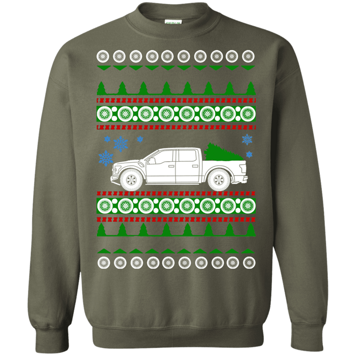 Raptor 2018 Supercab Ford Truck Ugly Christmas Sweater sweatshirt