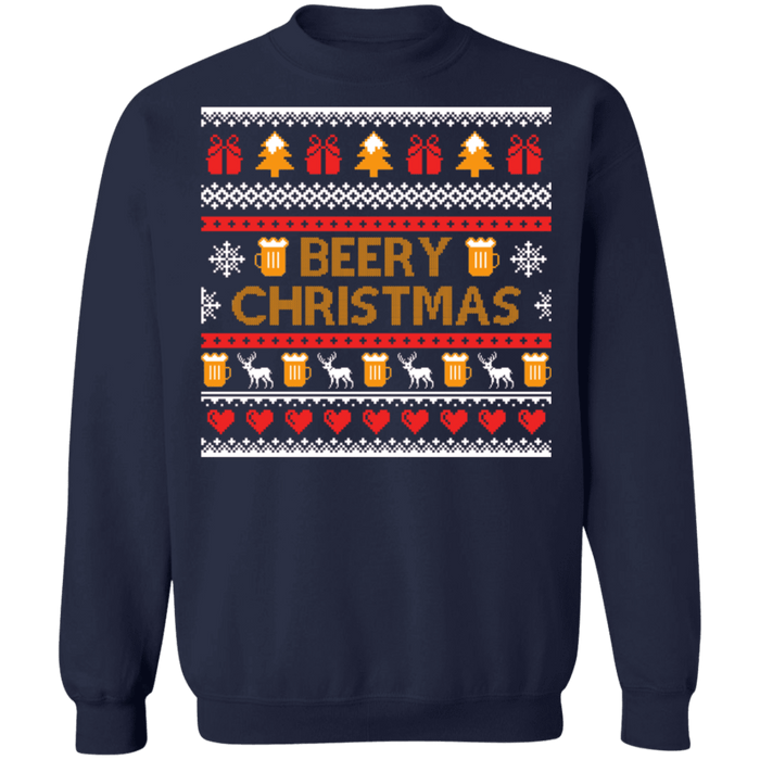 Beery Christmas Holiday Beer Ugly Sweater sweatshirt