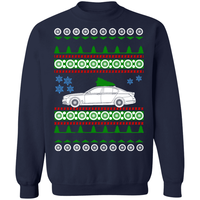 German Car Ugly Christmas Sweater BMW 7 Series sweatshirt