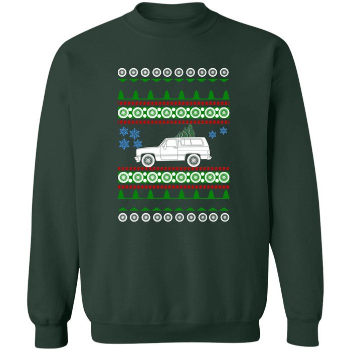 Chevy Blazer D10 1985 Ugly Christmas Sweater Sweatshirt