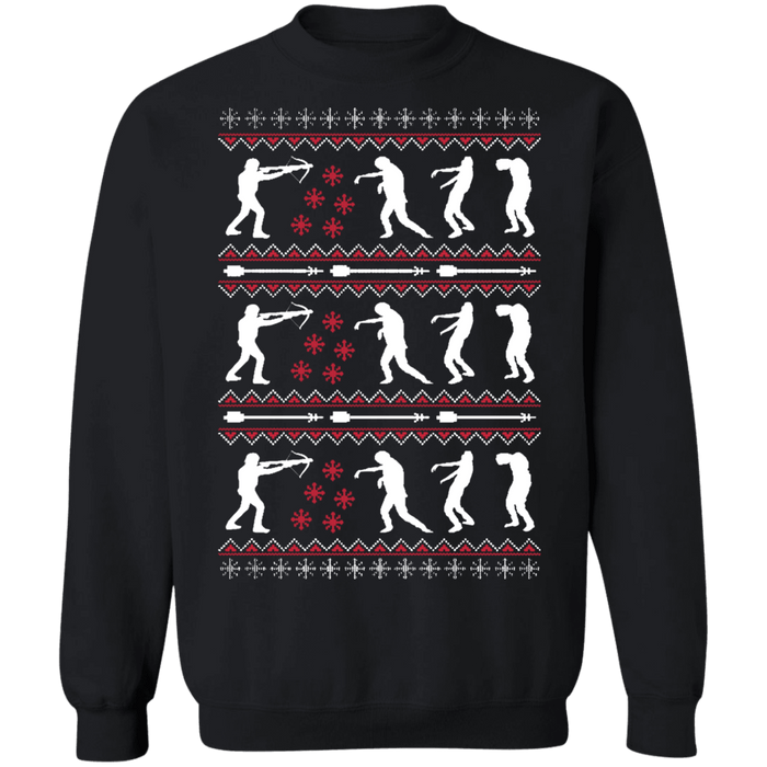 Zombie Archery Ugly Christmas Sweater