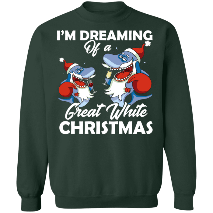 I'm Dreaming of a Great White Christmas Ugly Sweater Shark sweatshirt