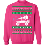 american car or truck offroad ugly christmas sweater v1