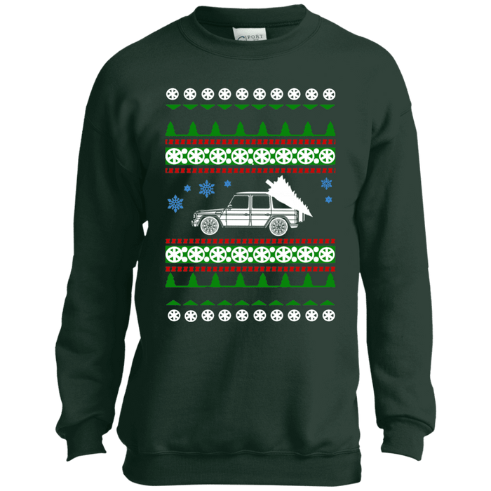 Mercedes G Wagon kids Ugly christmas sweater sweatshirt