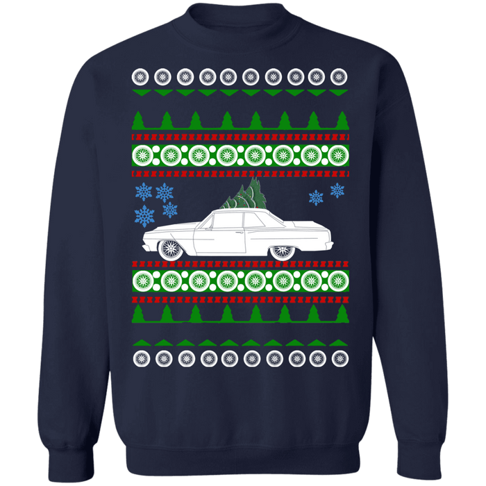 1965 Chevy Chevelle Malibu Ugly Christmas Sweater 1st generation