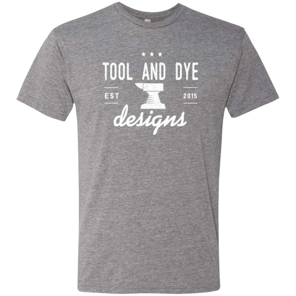 Tool and Dye Classic white logo mens tri-blend