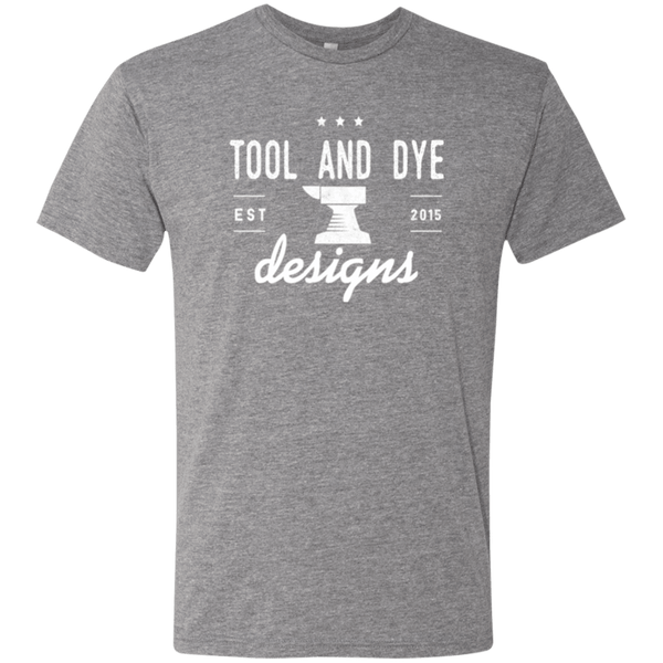 Tool and Dye Classic white logo mens tri-blend