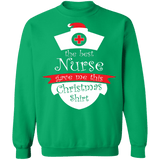 The best nurse gave me this shirt Nursing Ugly Christmas Sweater Sweatshirt