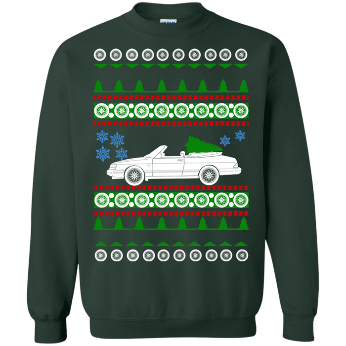 Saab 900 Convertible Ugly Christmas Sweater sweatshirt