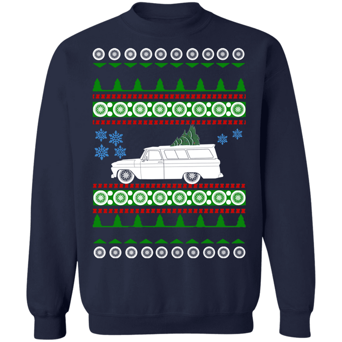 Chevy Suburban 5th gen Ugly christmas sweater 1966