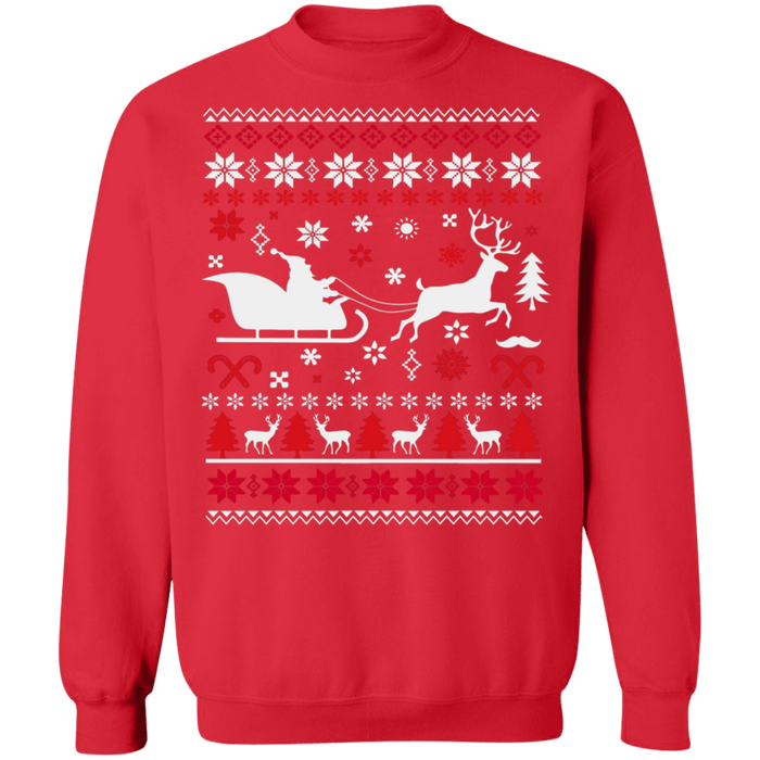 Santa Reindeer Ugly Christmas Sweater sweatshirt