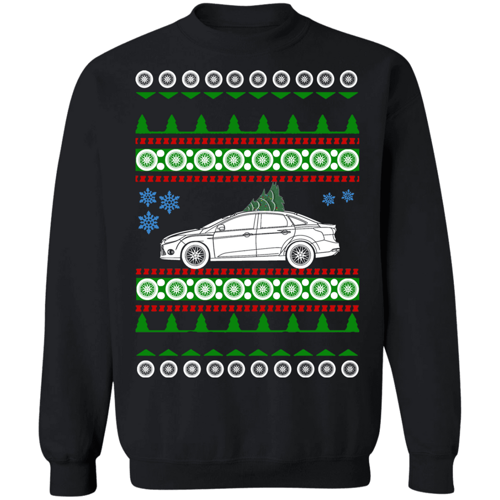 Ford focus sedan 3rd gen 2012 ugly christmas sweater