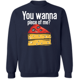 You want a piece of me ugly sweater pizza cake