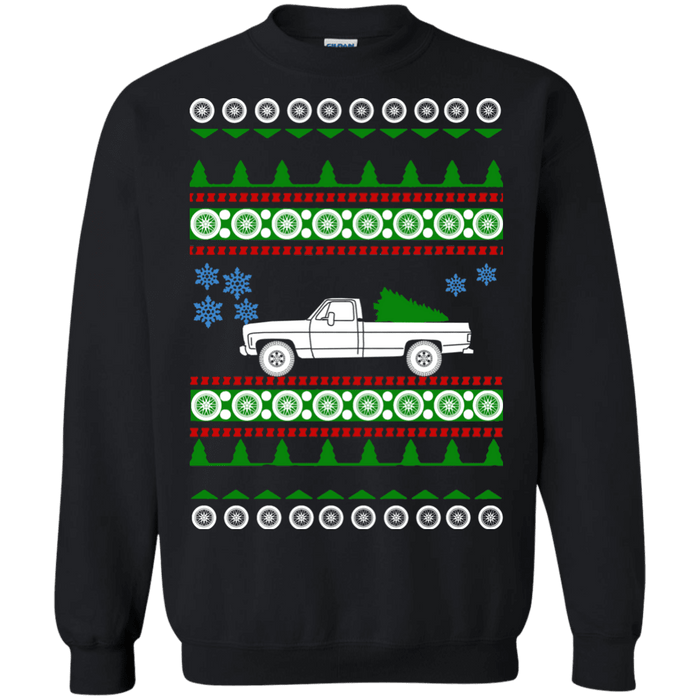 Chevrolet C30 Cheyenne Camper Special Ugly Christmas Sweater sweatshirt