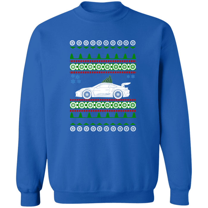 German Car similar to a 992 GT3 RS Ugly Christmas Sweater Sweatshirt