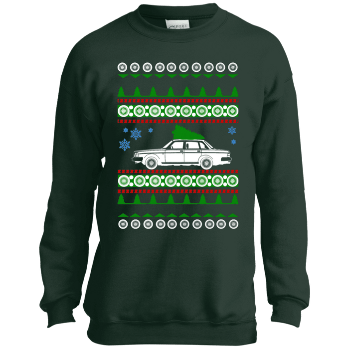 volvo 240 ugly christmas sweater youth