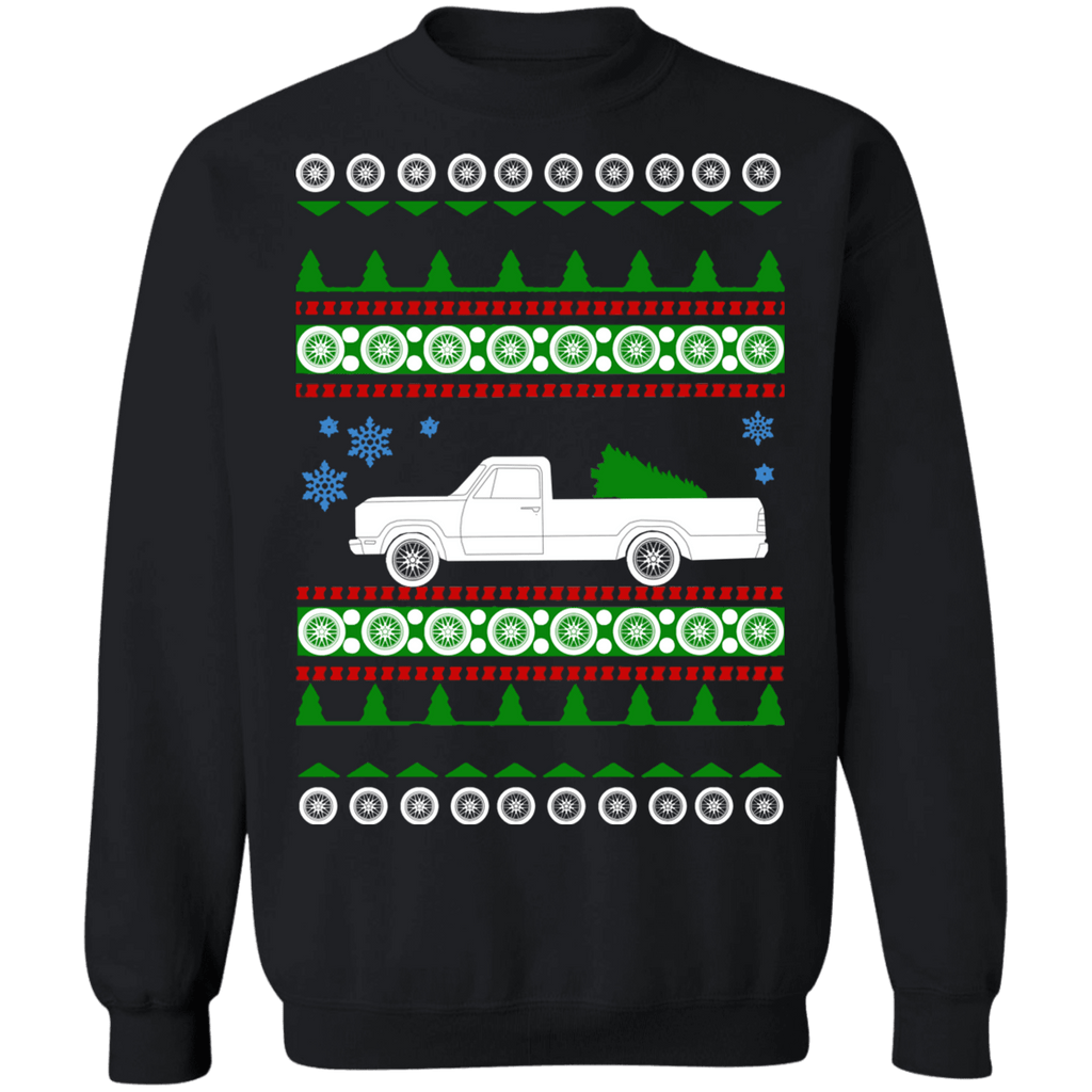Pick Up Truck american car or truck like a  Ram D100 1989 Ugly Christmas Sweater sweatshirt