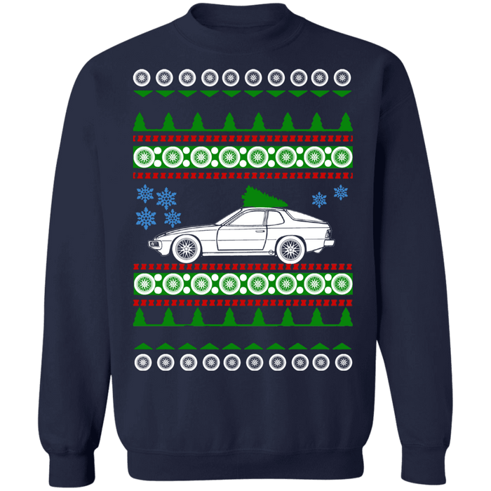 German Car 924 Porsche style ugly christmas sweater sweatshirt