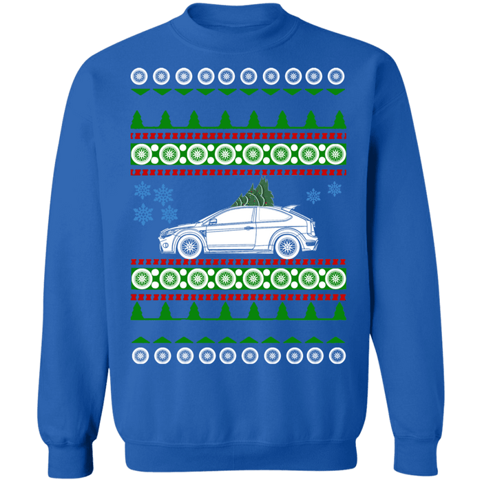 2nd version Ford Focus RS Ugly Christmas Sweater