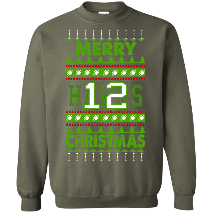 Seattle 12th Man Seahawks Fan Ugly Christmas Sweater PNW sweatshirt