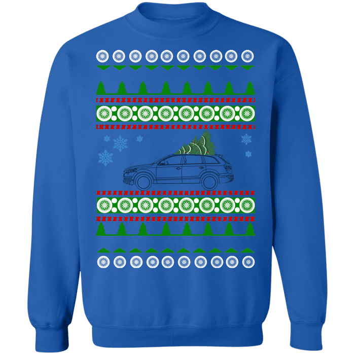 German SUV Outline like Q7 Audi Ugly Christmas Sweater sweatshirt