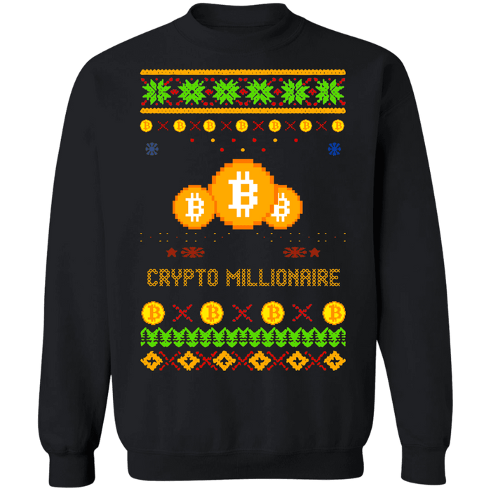 Crypto Millionaire Ugly Christmas Sweater Sweatshirt