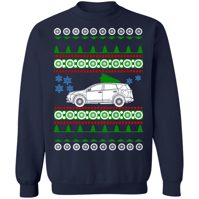 SUV Ugly Christmas Sweater Toyota RAV4 3rd generation sweatshirt