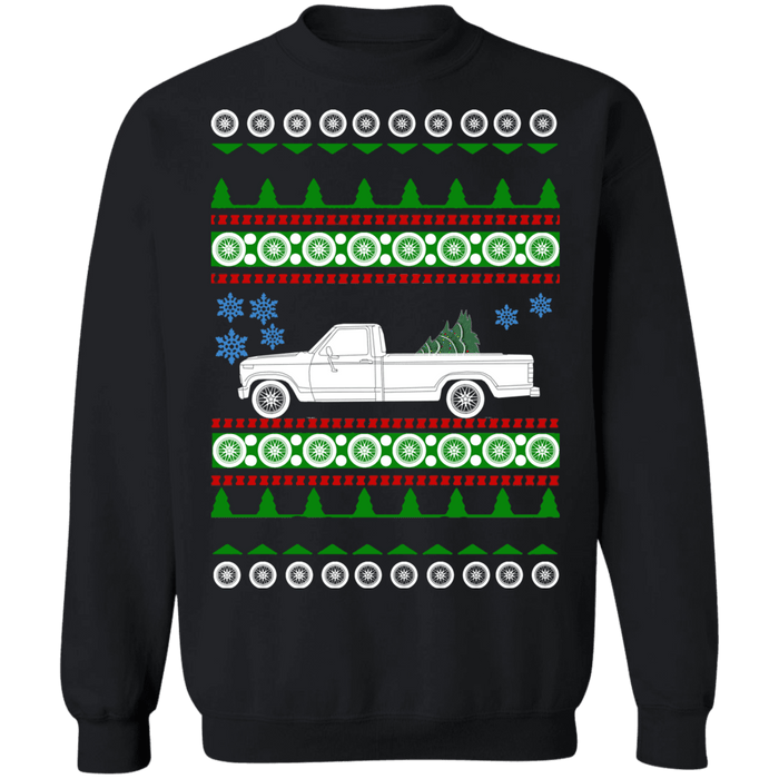 Truck 1984 Ford F150 ugly christmas sweater