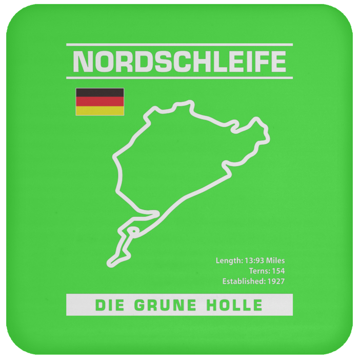 Nordschleife Die Grune Holle Drink Coaster Nurburgring