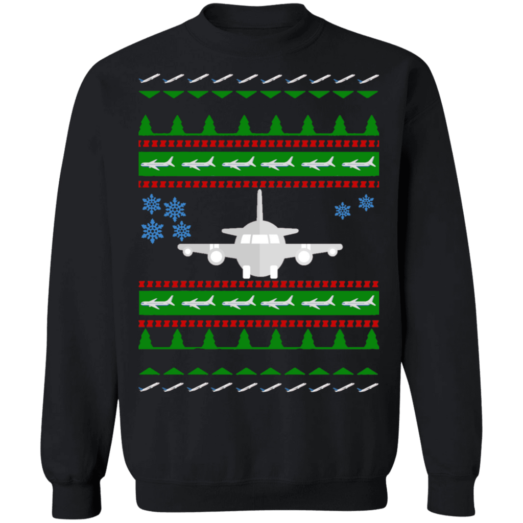 Commercial Airplane Ugly Christmas Sweater other colors
