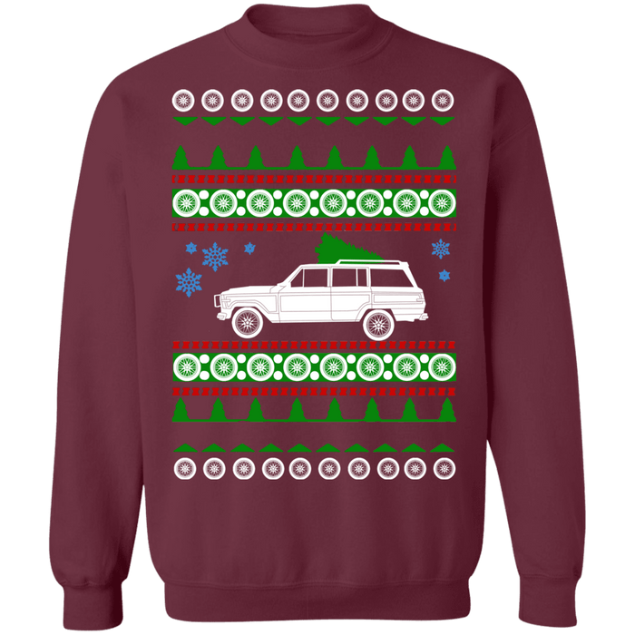 off road american vehicle Grand Wagoneer Ugly Christmas Sweater more colors