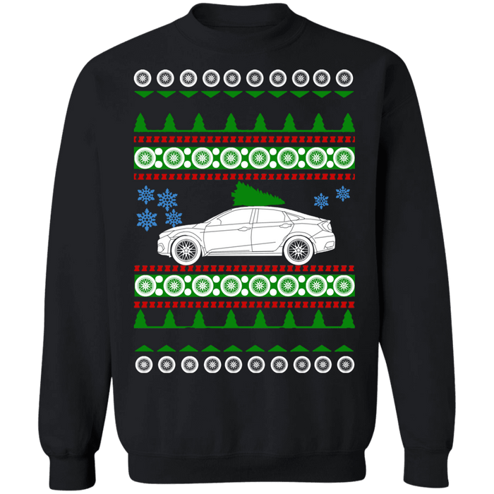 Sedan 2017 Civic ugly christmas sweater sweatshirt