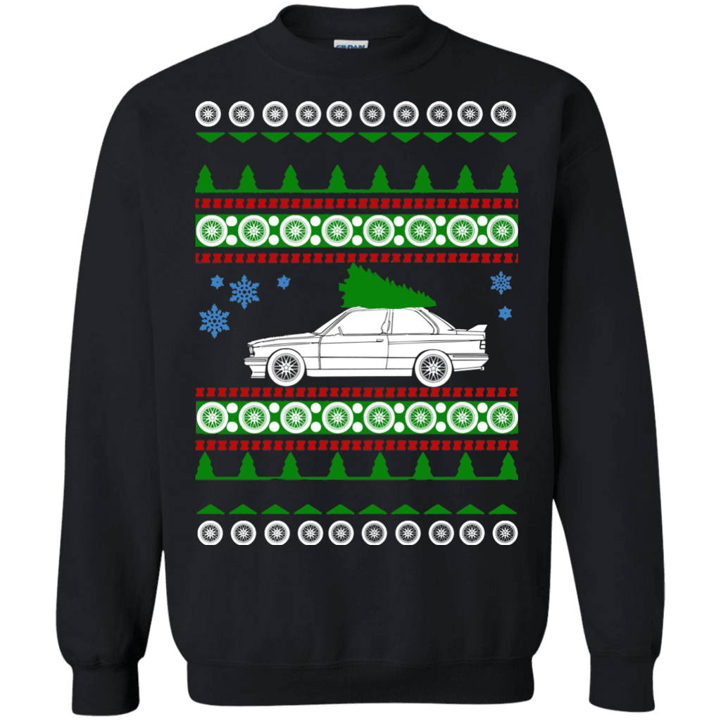 bmw e30 m3 ugly christmas sweater with  green tree sweatshirt