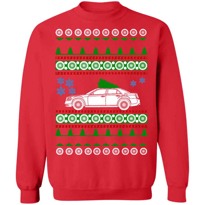 Hot Rod Ugly Christmas Sweater Chrysler 300 SRT-8 2nd gen 2012 sweatshirt