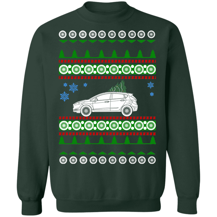 Ford Fiesta ST 4 Door 2015 ugly Christmas sweater sweatshirt sweatshirt